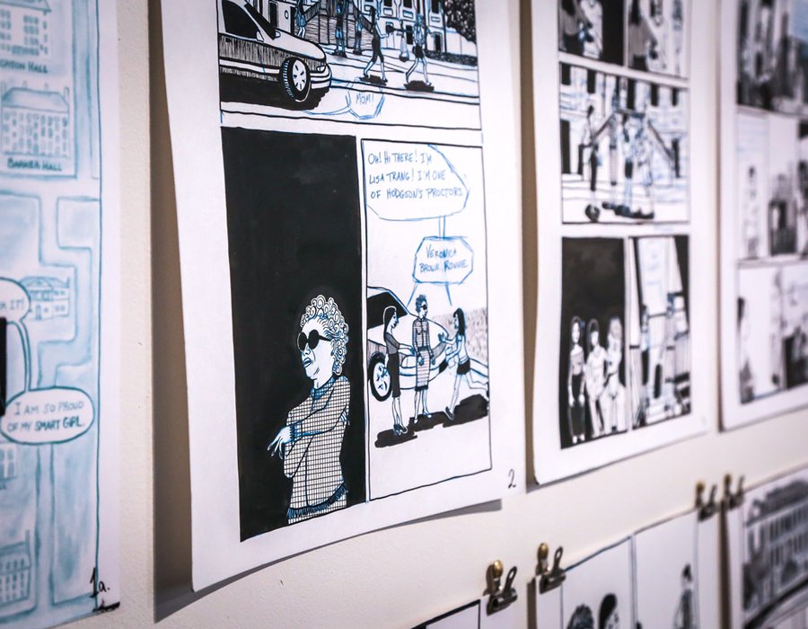 MFA in Comics Exhibition, 2016, installation view