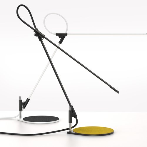 Superlight, a task light reduced to its essence, a gestural line in space by Matthew Boyko and Peter Stathis