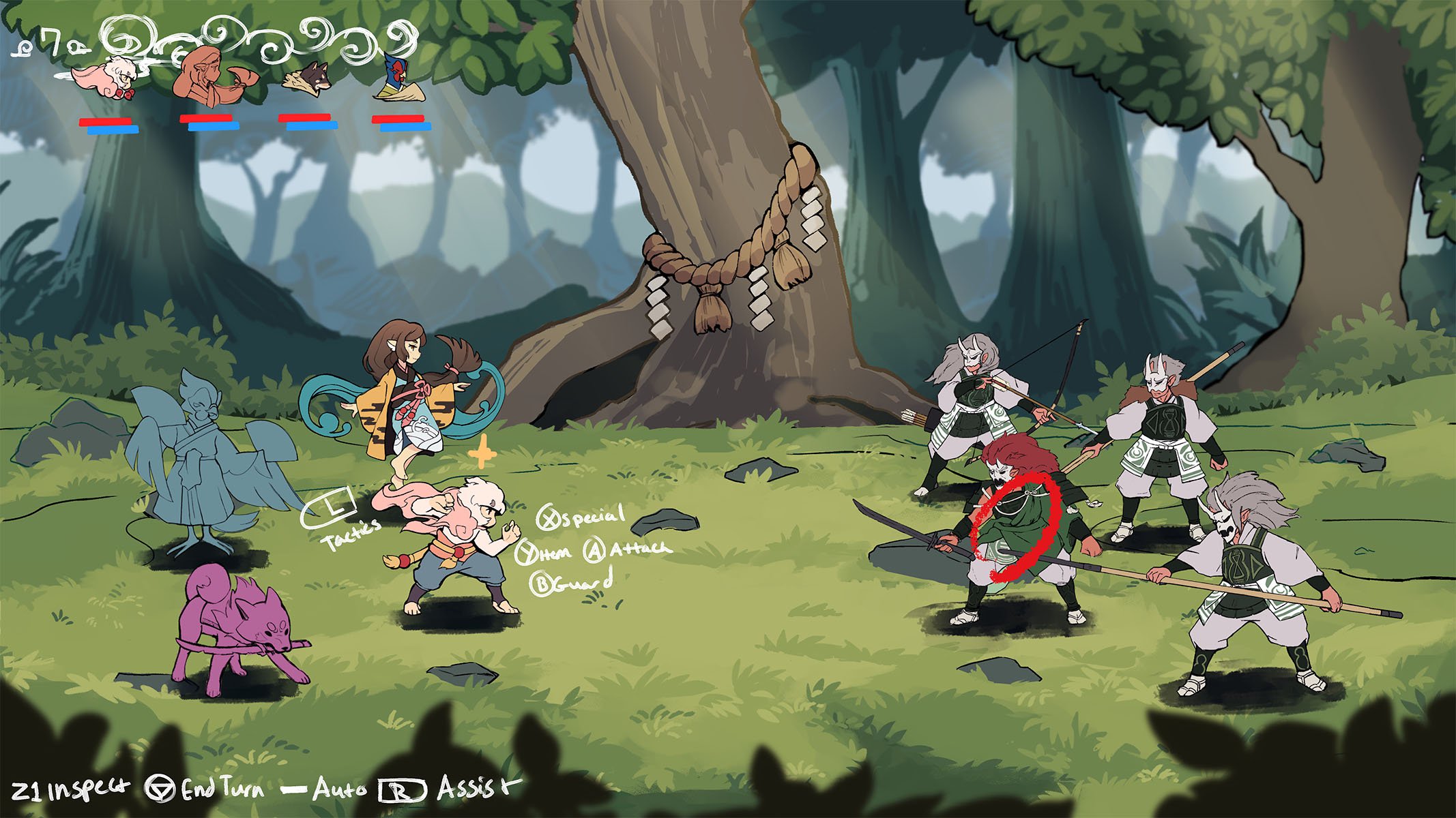 A still from Harukaze, a video game project created by Babak Saadat.