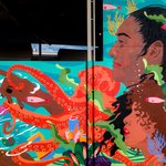 Amanda Phingbodhipakkiya’s mural adorns a wall on Emery High School.