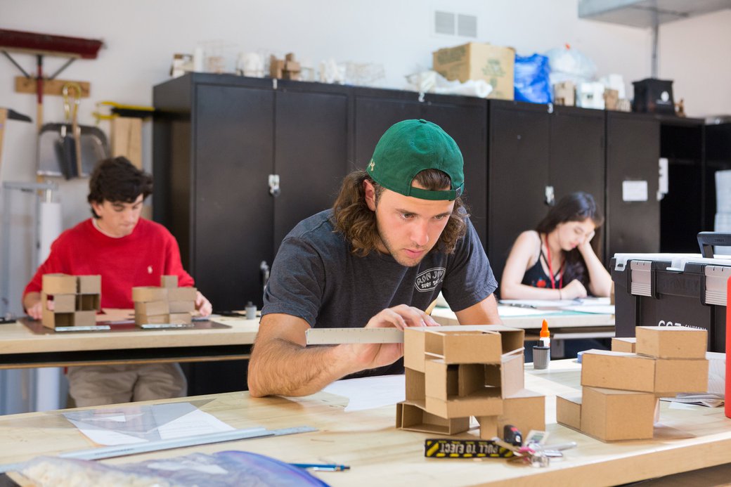 Student participating in Pre-College program at CCA.