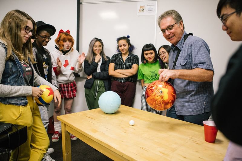 CCA animation students during movement class.